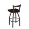 Holland Bar Stool Co 25" Low Back Swivel Counter Stool, Pewter Finish, Dark Cherry Maple Seat 82125PWDCMpl - alternate 2